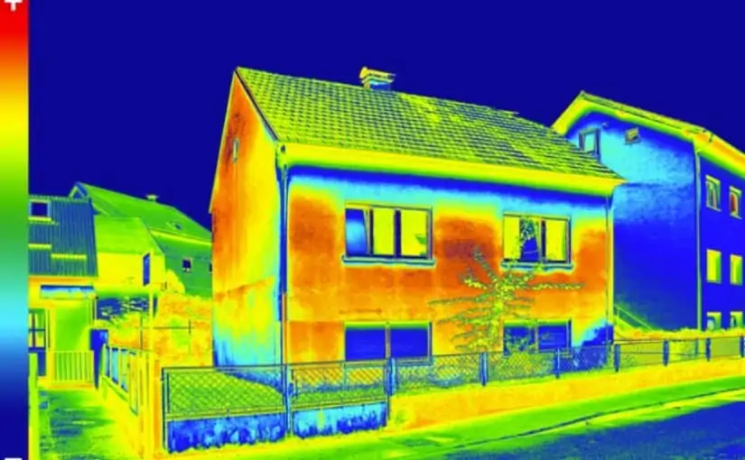 FLIR Image used in Home Energy Audit